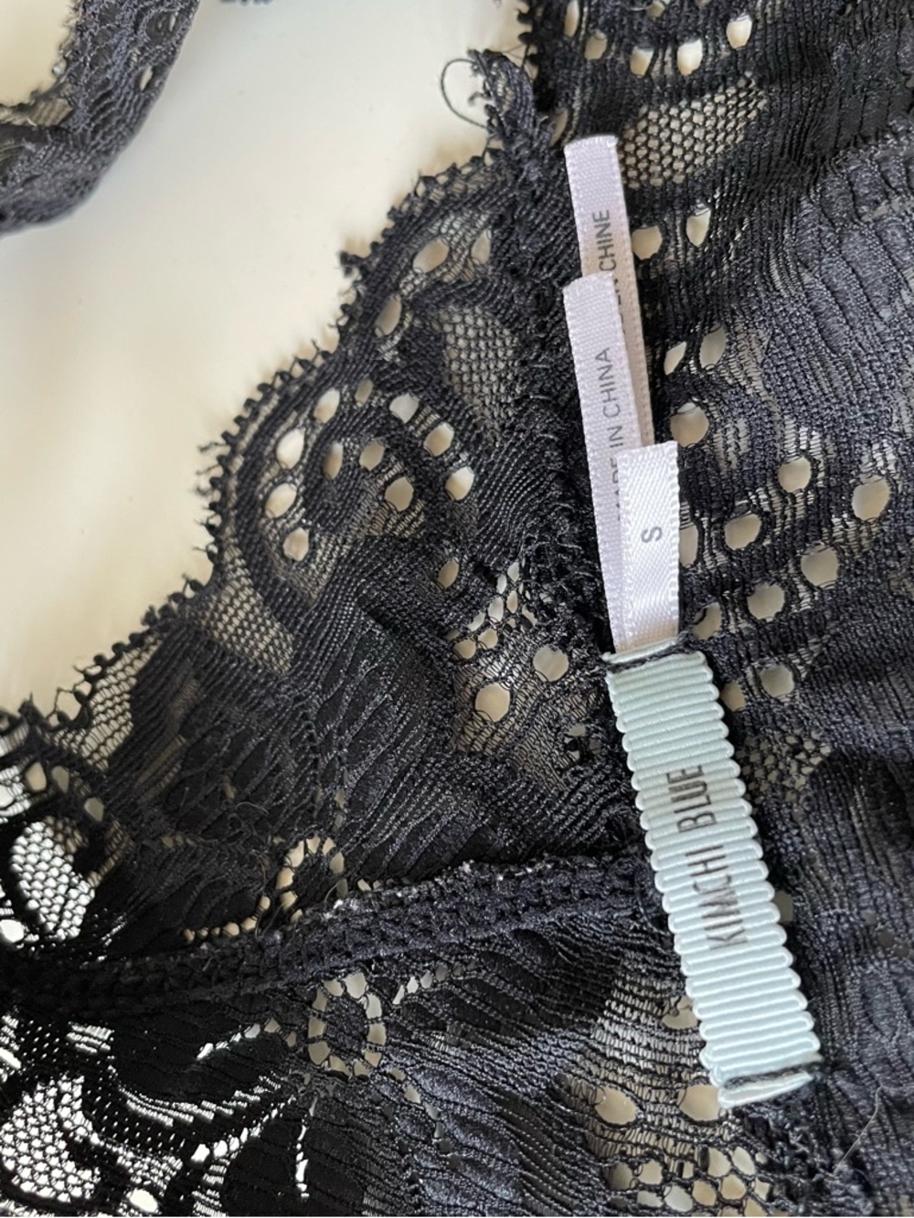 Kimchi Blue Black Lace Halter Bralette - Picture 4 of 5
